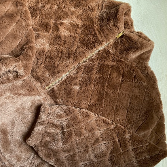 No boundaries brown autumnal quilted pullover sweater - Picture 4 of 13